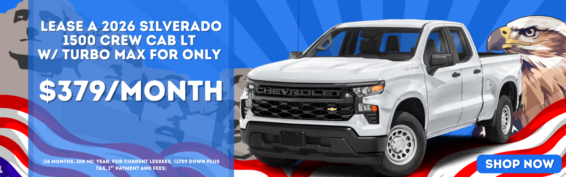 2026 Silverado 1500 Crew Cab LT w/Turbo Max Lease