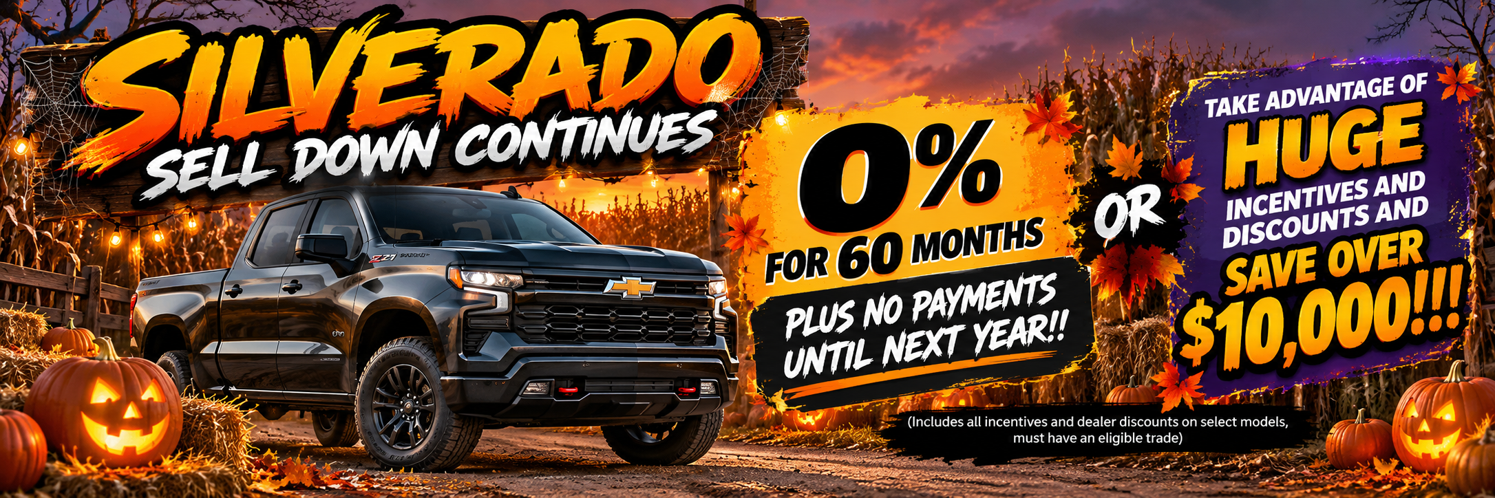 0% for 60 months Silverado
