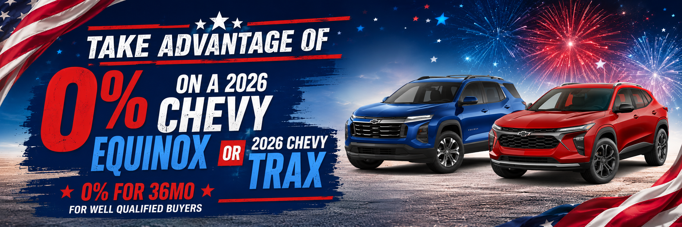 0% APR Equinox or Trax