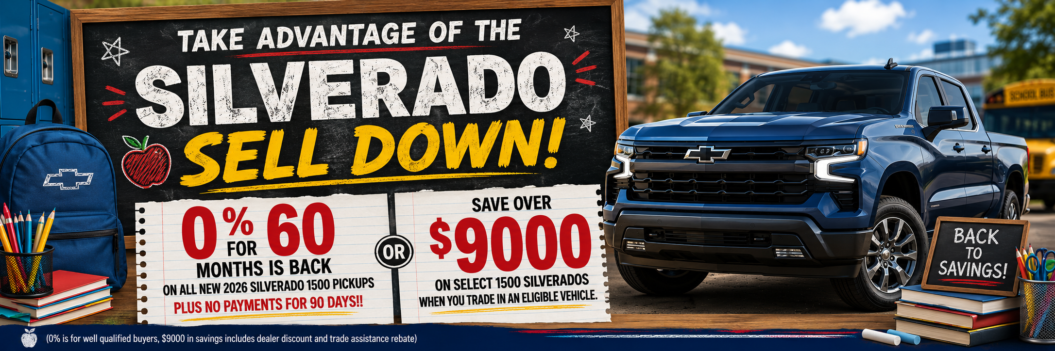 0% for 60 months Silverado